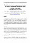 Research paper thumbnail of Étude Biomécanique Du Comportement Mécanique Des Ceintures Lombaires Par Méthodes De Champ