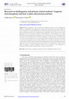 Research paper thumbnail of Research on kindergarten and primary school students' magnetic misconceptions and how to plan educational activities