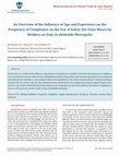 Research paper thumbnail of An Overview of the Influence of Age and Experience on the Frequency of Compliance on the Use of Safety Eye Glass Wears by Welders on Duty in Abakaliki Metropolis