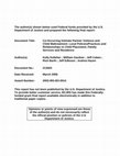 Research paper thumbnail of Co-Occurring Intimate Partner Violence and Child Maltreatment: Local Policies/Practices and Relationships to Child Placement, Family Services and Residence