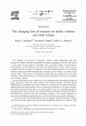 Research paper thumbnail of The changing lens of research on family violence and child welfare