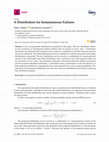 Research paper thumbnail of A Distribution for Instantaneous Failures