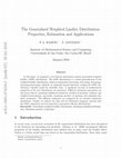 Research paper thumbnail of The Generalized Weighted Lindley Distribution