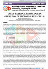 Research paper thumbnail of Use of External Resistance in Operation of Microbail Fuel Cells