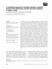 Research paper thumbnail of A modelling approach to quantify dynamic crosstalk between the pheromone and the starvation pathway in baker's yeast