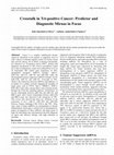 Research paper thumbnail of Crosstalk in Tri-positive Cancer: Predictor and Diagnostic Mirnas in Focus