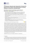 Research paper thumbnail of A Preliminary Spectroscopic Approach to Evaluate the Effectiveness of Water- and Silicone-Based Cleaning Methods on Historical Varnished Brass