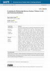 Research paper thumbnail of Examining the Relationship Between Teachers' Patience Levels and Professional Resilience