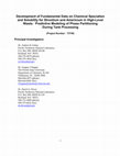 Research paper thumbnail of Development of Fundamental Data on Chemical Speciation and Solubility for Strontium and Americium in High Level Waste: Predictive Modeling of Phase Partitioning During Tank Processing