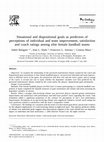 Research paper thumbnail of Situational and dispositional goals as predictors of perceptions of individual and team improvement, satisfaction and coach ratings among elite female handball teams