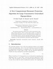 Research paper thumbnail of A New Computational Harmonic Projection Algorithm for Large Unsymmetric Generalized Eigenproblems