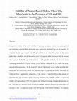 Research paper thumbnail of Stability of amine-based hollow fiber CO2 adsorbents in the presence of NO and SO2