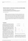 Research paper thumbnail of Numerical analysis of a reinforced concrete beam under blast loading