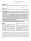 Research paper thumbnail of Fruit and vegetables consumption is associated with higher vitamin intake and blood vitamin status among European adolescents