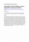 Research paper thumbnail of Antioxidant activity of blueberry fruit is impaired by association with milk