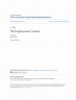 Research paper thumbnail of The Employment Contract