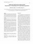 Research paper thumbnail of Small-scale spatial autocorrelation and the interpretation of relationships between phenological parameters