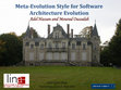 Research paper thumbnail of Meta-Evolution Style for Software Architecture Evolution