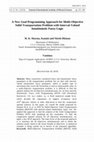 Research paper thumbnail of A New Goal Programming Approach for Multi-Objective Solid Transportation Problem with Interval-Valued Intuitionistic Fuzzy Logic