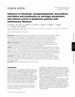 Research paper thumbnail of Influence of rituximab, cyclophosphamide, doxorubicin, vincristine and prednisone on serologic parameters and clinical course in lymphoma patients with autoimmune diseases