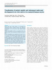 Research paper thumbnail of Visualization of meiotic spindle and subsequent embryonic development in in vitro and in vivo matured human oocytes