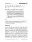 Research paper thumbnail of Wood sanitization protocol for export packaging of Pinus radiata wood using a radiofrequency heat treatment