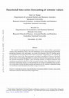 Research paper thumbnail of Functional time series forecasting of extreme values