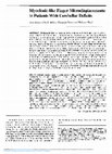 Research paper thumbnail of Myoclonic-like Finger Microdisplacements in Patients With Cerebellar Deficits