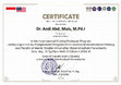 Research paper thumbnail of Dr. Andi Abd. Muis, M.Pd.I Certificate Visiting Professor 2024