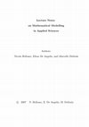 Research paper thumbnail of Lecture Notes on Mathematical Modelling in Applied Sciences