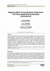 Research paper thumbnail of Mapping what young students understand and value regarding the issue of sustainable development