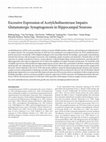 Research paper thumbnail of Excessive Expression of Acetylcholinesterase Impairs Glutamatergic Synaptogenesis in Hippocampal Neurons