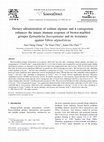 Research paper thumbnail of Dietary administration of sodium alginate and κ-carrageenan enhances the innate immune response of brown-marbled grouper Epinephelus fuscoguttatus and its resistance against Vibrio alginolyticus