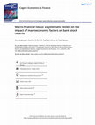 Research paper thumbnail of Macro-financial nexus: a systematic review on the impact of macroeconomic factors on bank stock returns