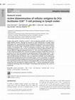 Research paper thumbnail of Active dissemination of cellular antigens by DCs facilitates CD8 <sup>+</sup> T‐cell priming in lymph nodes