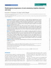 Research paper thumbnail of Radiological progression of end colostomy trephine diameter and area