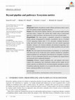 Research paper thumbnail of Beyond pipeline and pathways: Ecosystem metrics