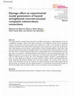 Research paper thumbnail of Damage effect on experimental modal parameters of haunch strengthened concrete-encased composite column–beam connections