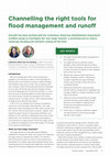 Research paper thumbnail of Two-stage channel - Channelling the right tools for flood management and runoff in New Zealand