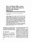 Research paper thumbnail of Rates of Change Differ among Measures of Visual Function in Patients with Retinitis Pigmentosa