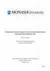 Research paper thumbnail of Clarifying the Protective Purpose of s 18C: An Interests-Based Analysis of Australia's Racial Vilification Laws