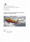 Research paper thumbnail of The Impact of Corporate Social Responsibility on an Organization’sStakeholders, Case Study: DHL, Sweden