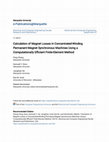 Research paper thumbnail of Calculation of magnet losses in concentrated-winding permanent magnet synchronous machines using a Computationally Efficient - Finite Element method