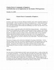 Research paper thumbnail of Charles Peirce;s Community of Inquirers And Reflections on Its Implications for the Esalen CTR Experience