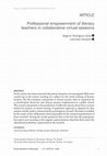 Research paper thumbnail of Professional empowerment of literacy teachers in collaborative virtual sessions