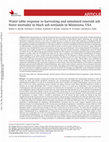 Research paper thumbnail of Water table response to harvesting and simulated emerald ash borer mortality in black ash wetlands in Minnesota, USA