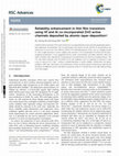 Research paper thumbnail of Reliability enhancement in thin film transistors using Hf and Al co-incorporated ZnO active channels deposited by atomic-layer-deposition