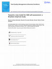 Research paper thumbnail of Towards a new model for SME self-assessment: a Brazilian empirical study