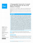 Research paper thumbnail of A biogeographic framework of octopod species diversification: the role of the Isthmus of Panama