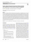 Research paper thumbnail of Genetic analysis of hog deer (Axis porcinus) in Victoria, Australia, and its applications to invasive species and game management